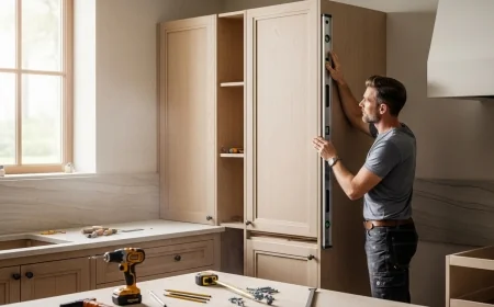 خطوات تركيب المطابخ الاحترافية: من التخطيط إلى اللمسات النهائية